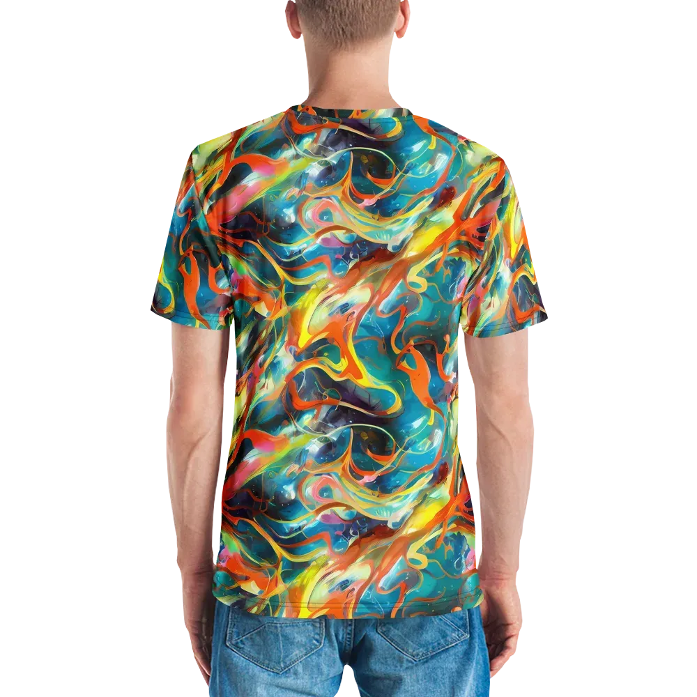 Cecily’s Swirl on Men's Crew Neck T-Shirt — Back