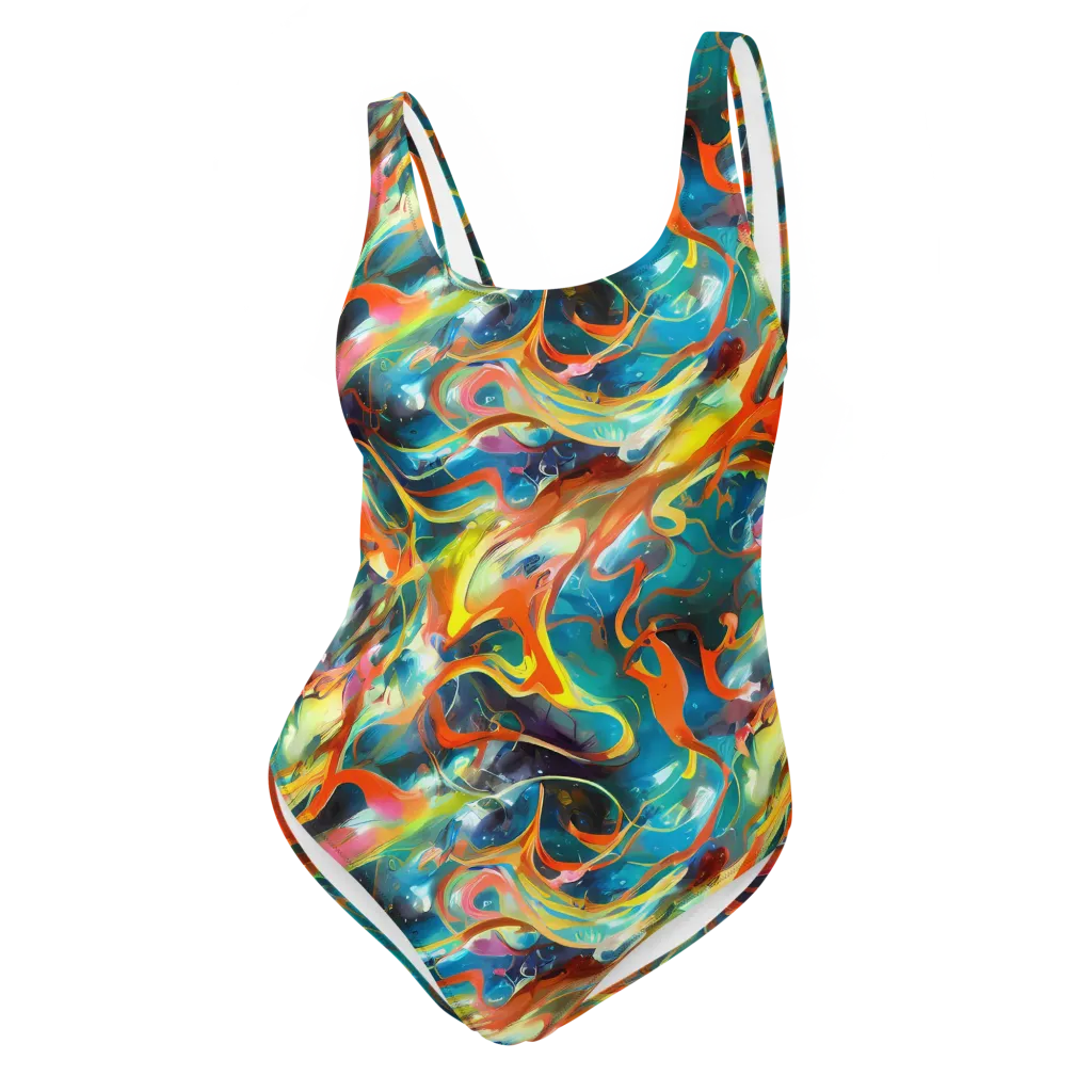 Cecily’s Swirl on One-Piece Swimsuit — Front