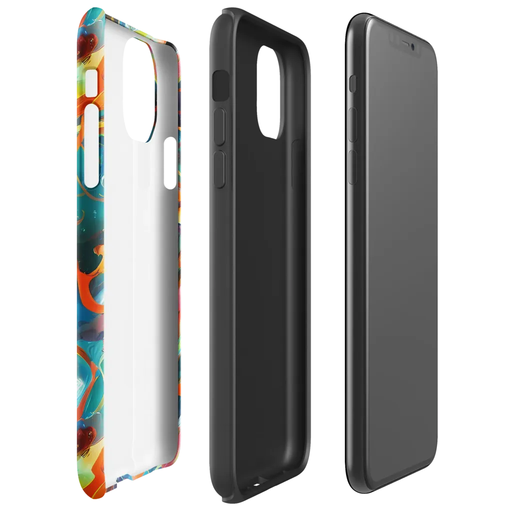 Cecily’s Swirl on Tough Case for iPhone® — Right