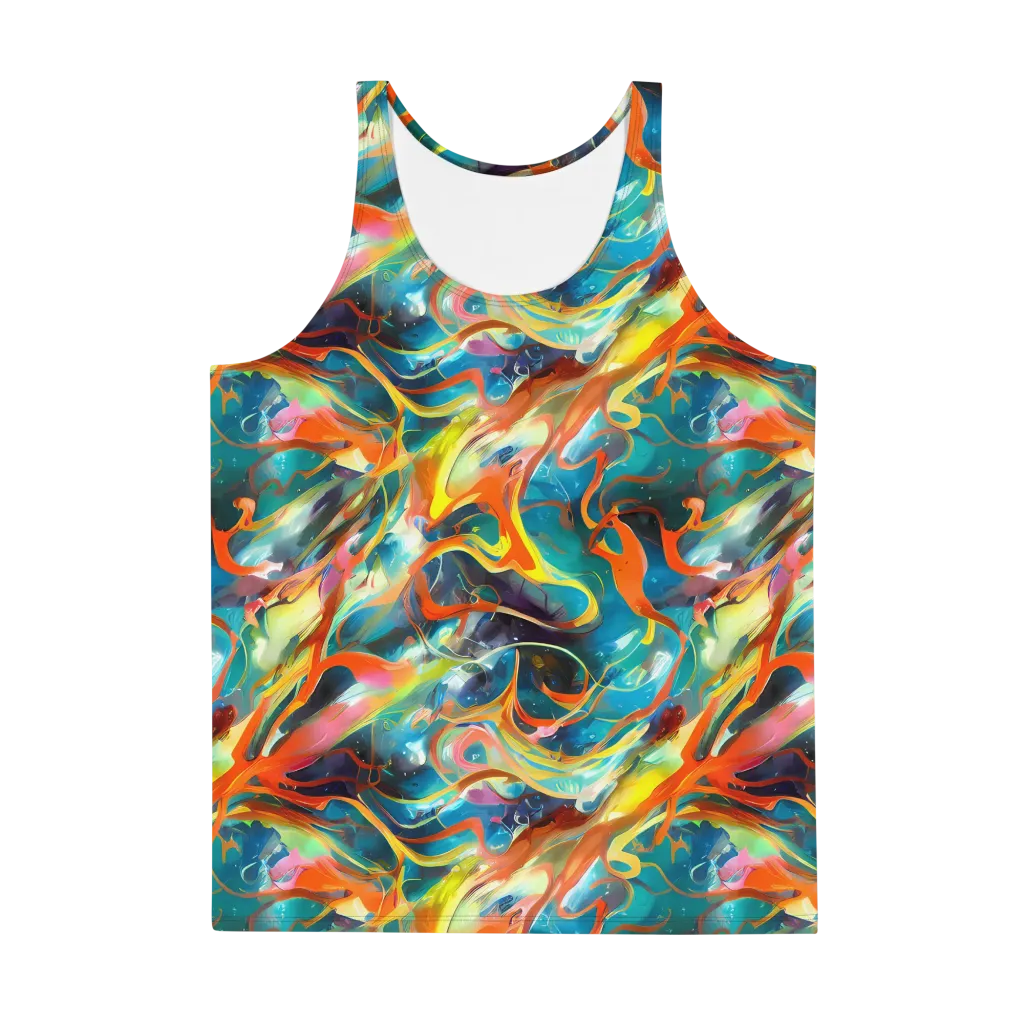 Cecily’s Swirl on Men's Tank Top — Front