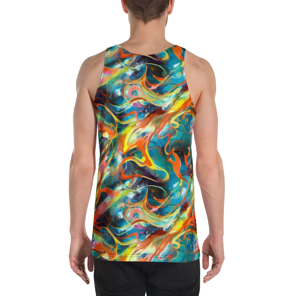 Cecily’s Swirl on Men's Tank Top — Back
