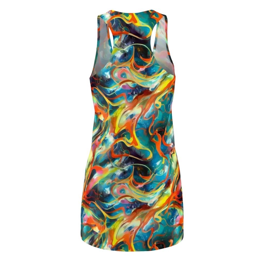 Cecily’s Swirl on Racerback Dress — Back