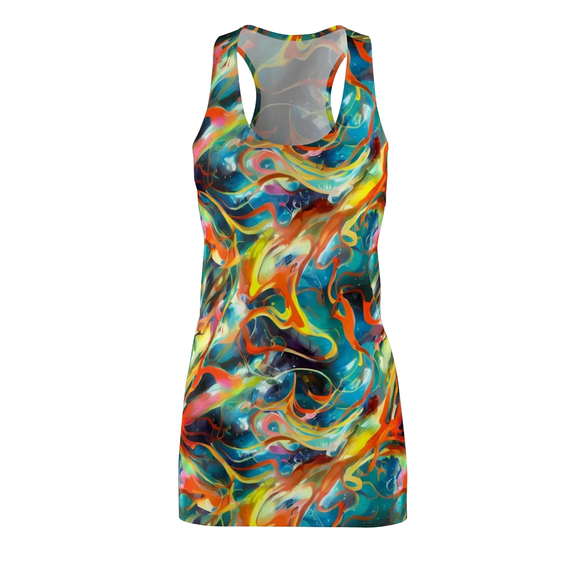Cecily’s Swirl on Racerback Dress — Front