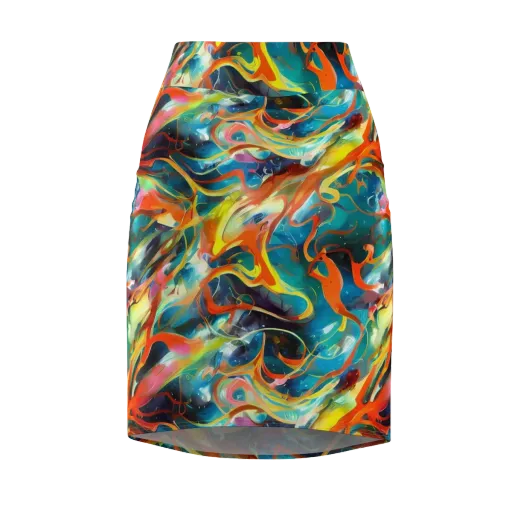 Cecily’s Swirl on a Pencil Skirt