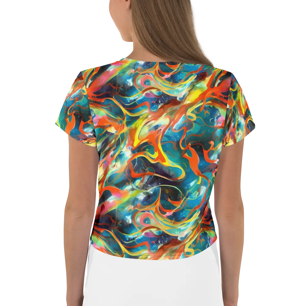 Cecily’s Swirl on Crop Tee — Back