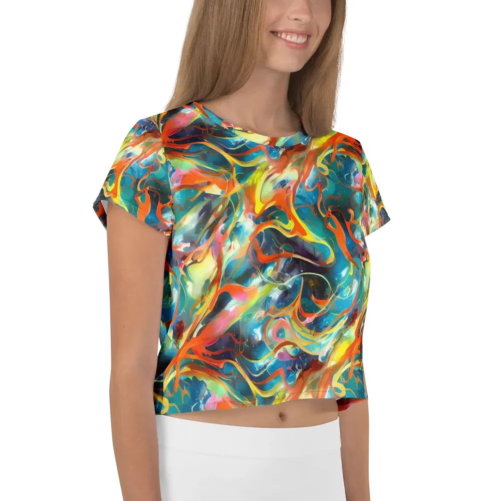 Cecily’s Swirl on Crop Tee — Right