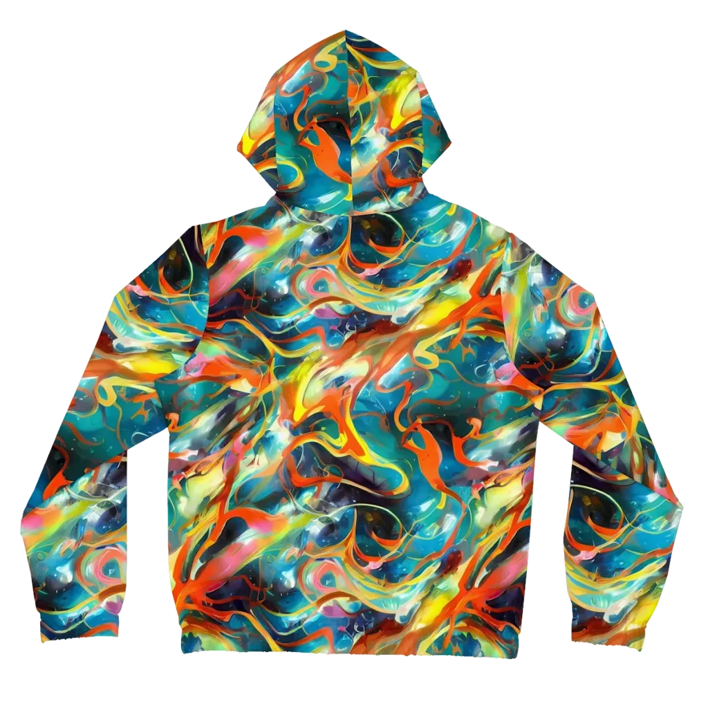 Cecily’s Swirl on Women's Full-Zip Hoodie — Back