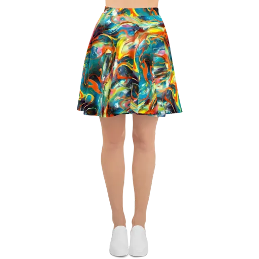 Cecily’s Swirl on a Skater Skirt
