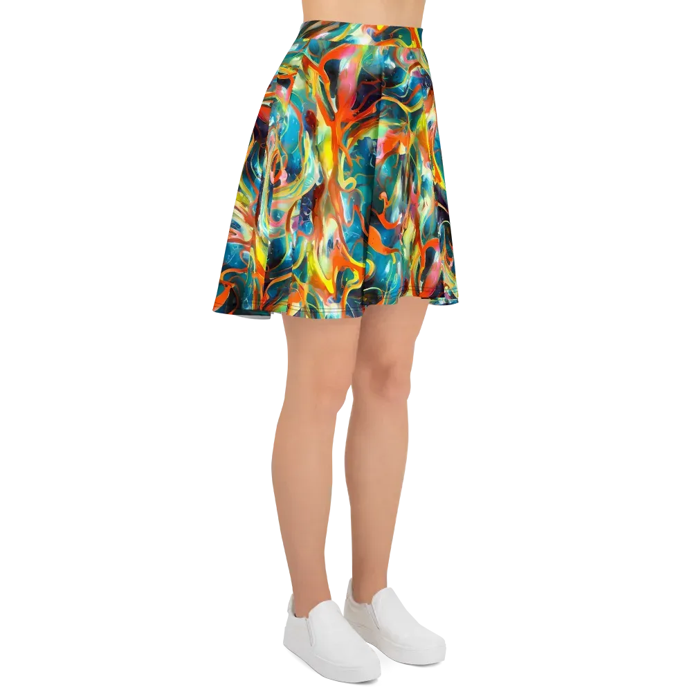 Cecily’s Swirl on Skater Skirt — Right