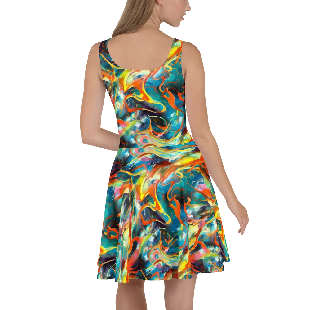 Cecily’s Swirl on Skater Dress — Back