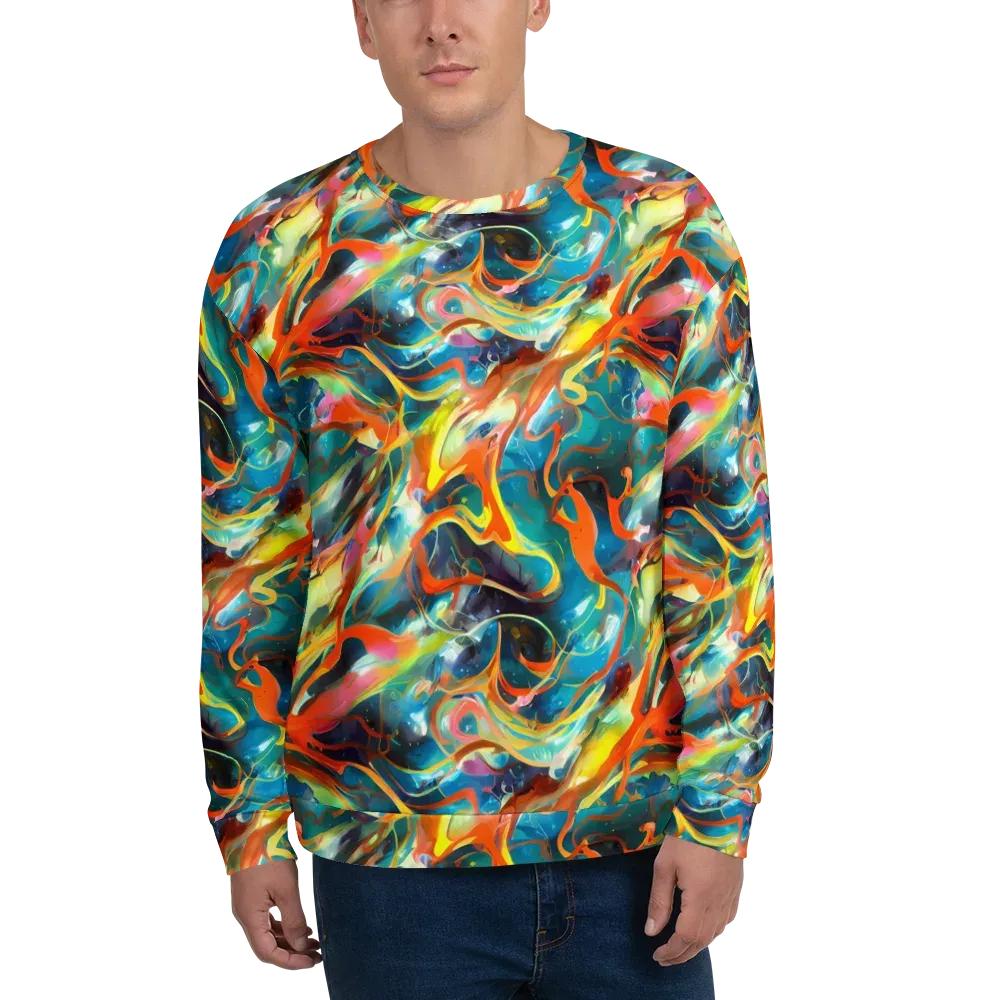 Cecily’s Swirl on Sweatshirt — Front