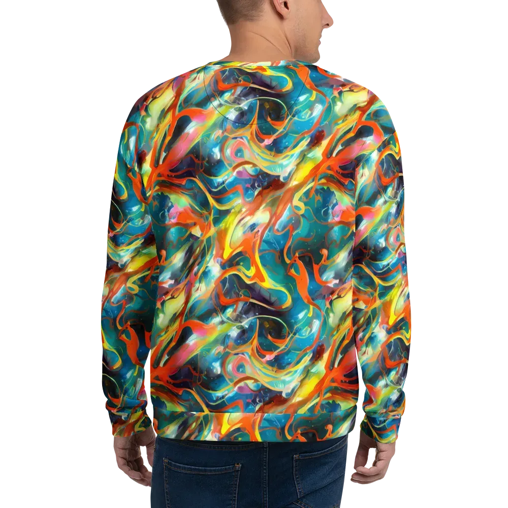 Cecily’s Swirl on Sweatshirt — Back