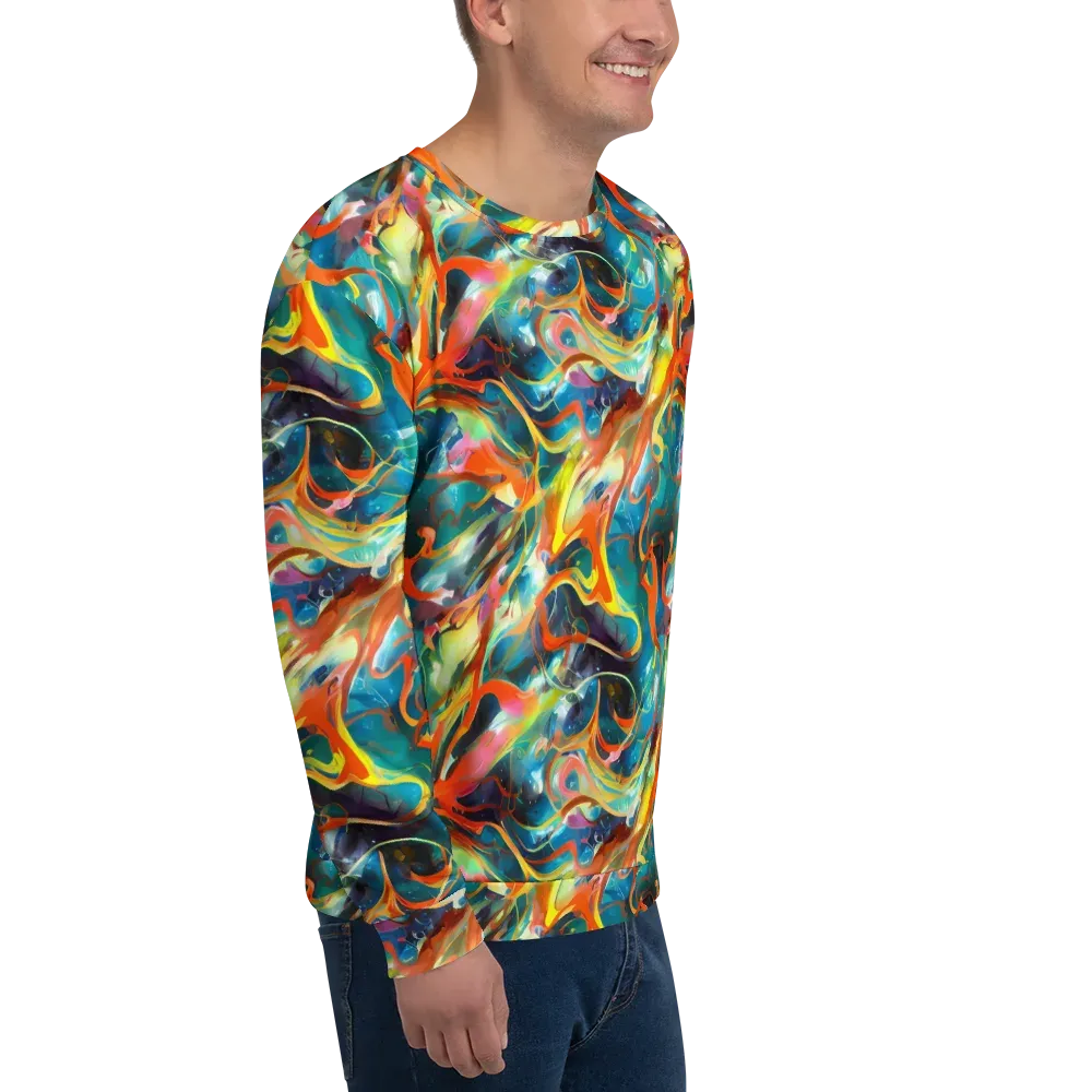 Cecily’s Swirl on Sweatshirt — Right Front