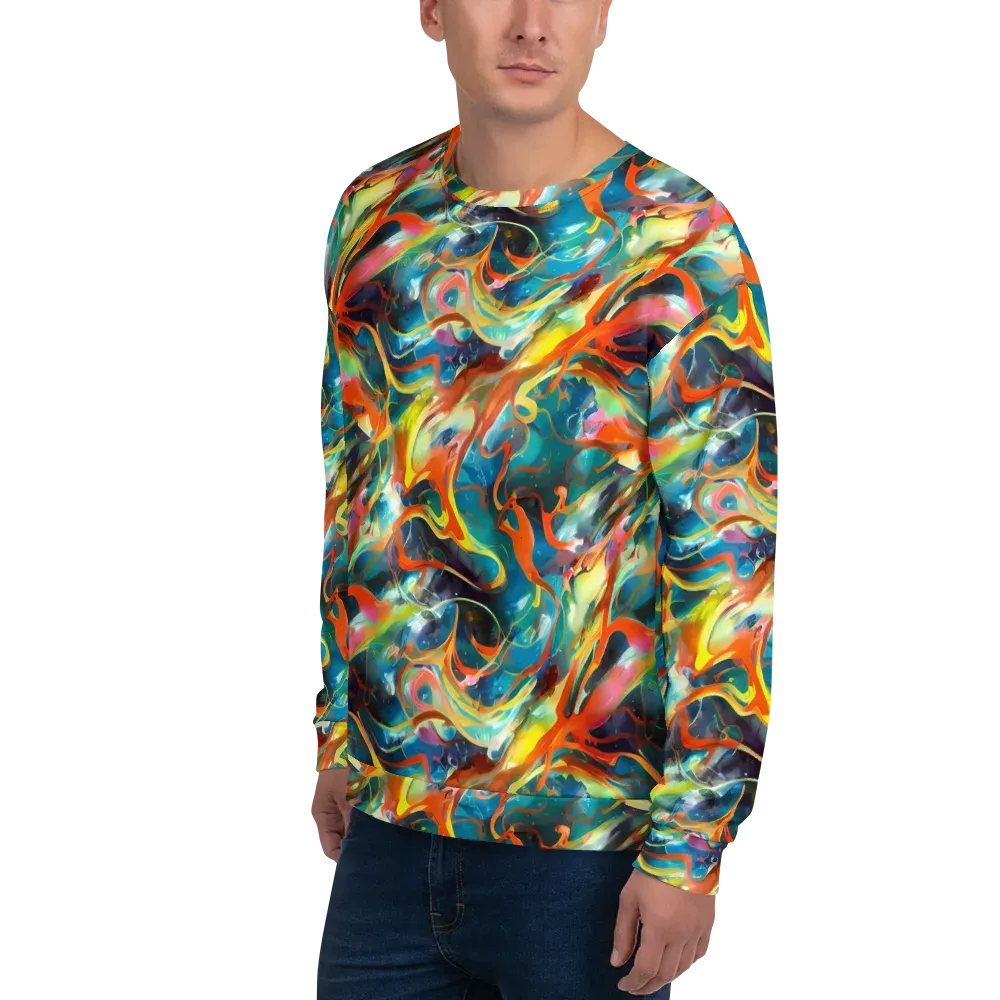 Cecily’s Swirl on Sweatshirt — Left Front