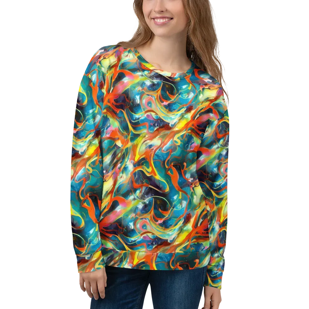Cecily’s Swirl on Sweatshirt — Front