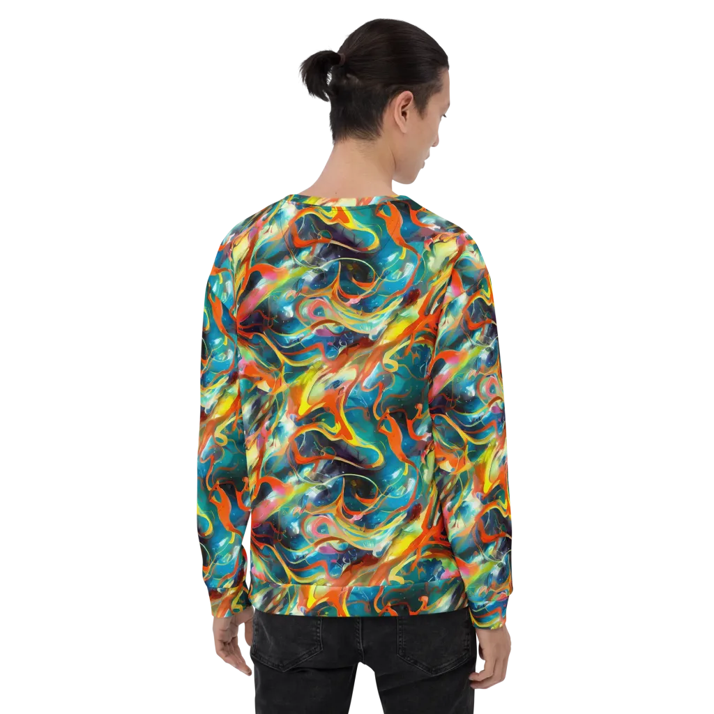 Cecily’s Swirl on Sweatshirt — Back