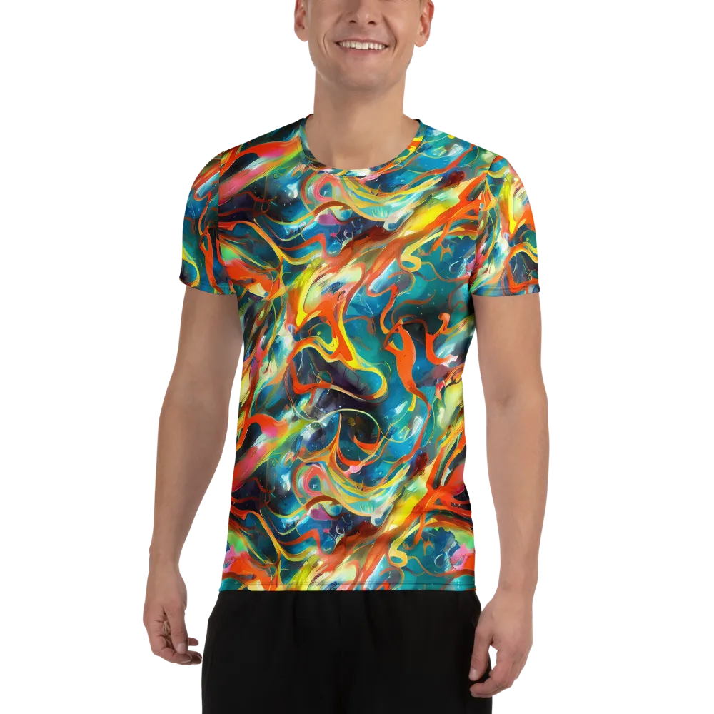 Cecily’s Swirl on Men's Athletic T-Shirt — Front