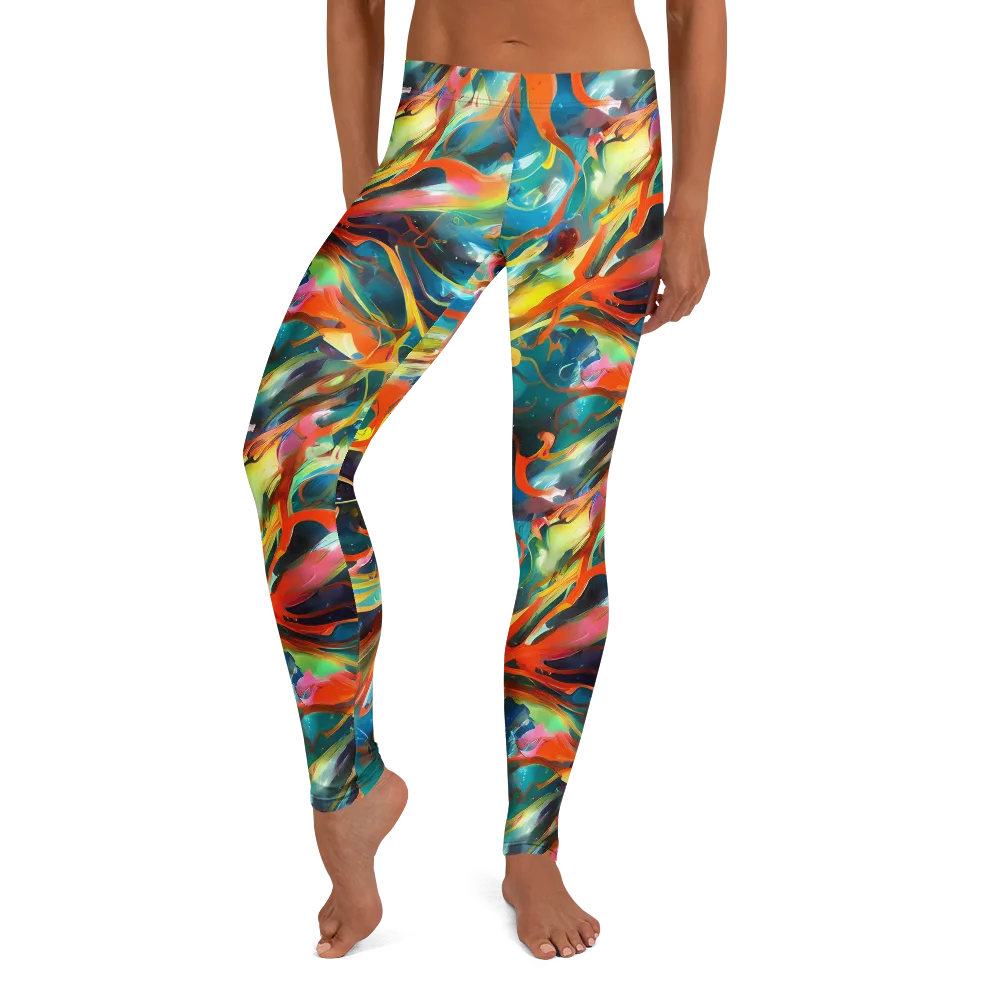 Cecily’s Swirl on Leggings — Front