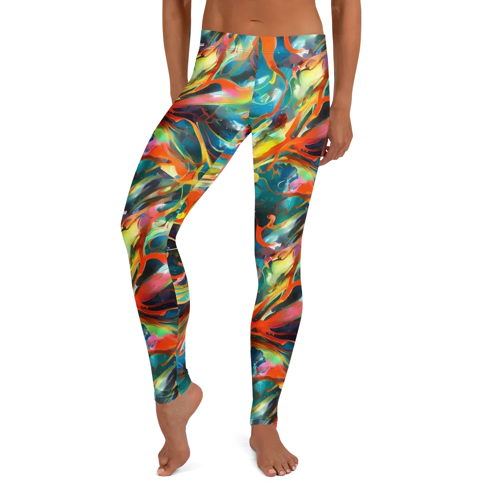 Cecily’s Swirl on Leggings — Front