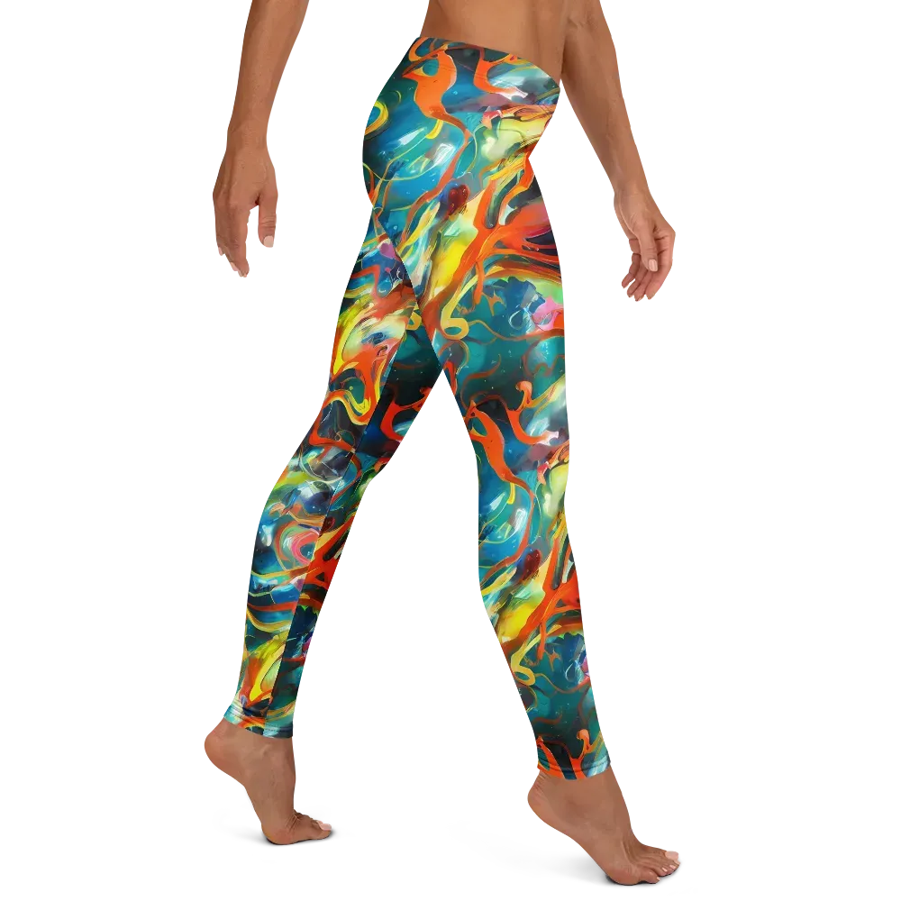 Cecily’s Swirl on Leggings — Right