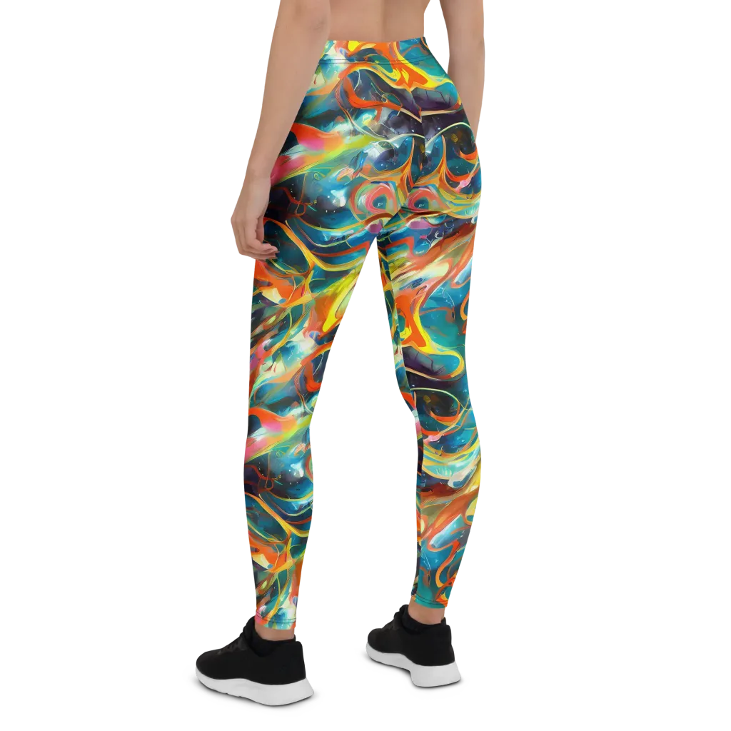 Cecily’s Swirl on Leggings — Back