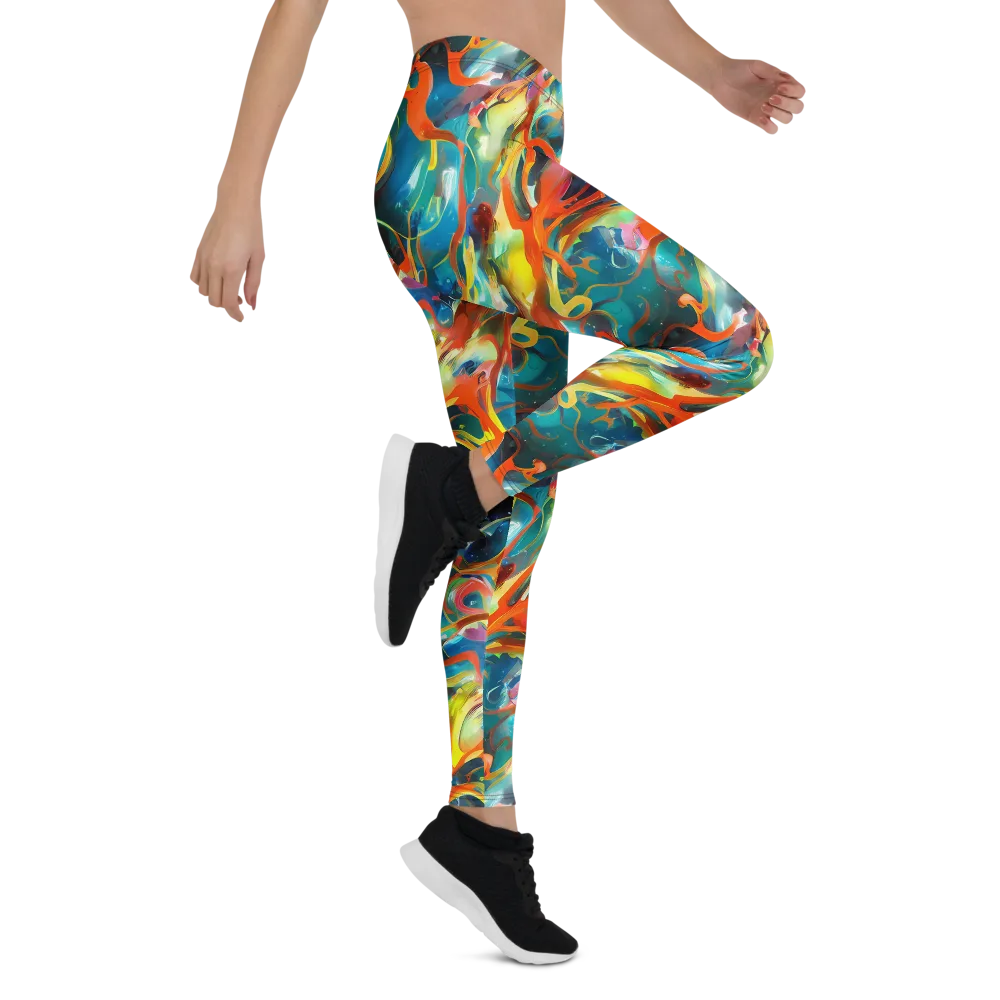 Cecily’s Swirl on Leggings — Right
