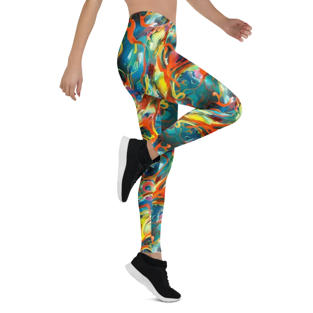 Cecily’s Swirl on Leggings — Right