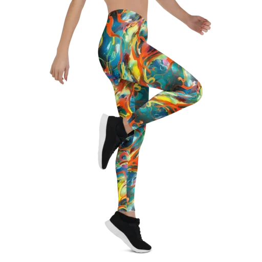 Cecily’s Swirl on a Leggings