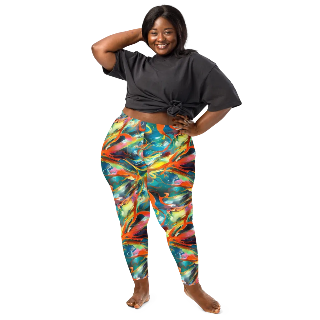 Cecily’s Swirl on Leggings — Front