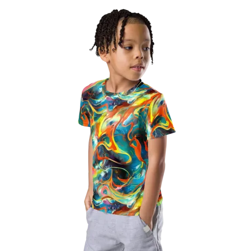 Cecily’s Swirl on a Kids Crew Neck T-Shirt