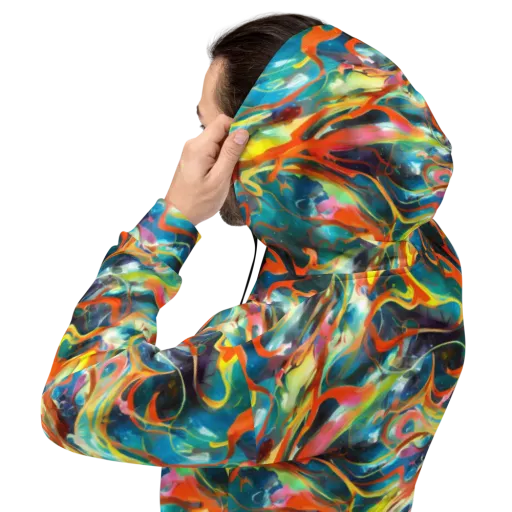 Cecily’s Swirl on a Hoodie