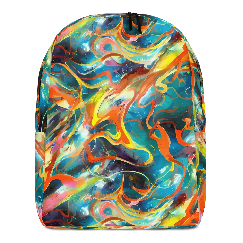 Cecily’s Swirl on Minimalist Backpack — Front