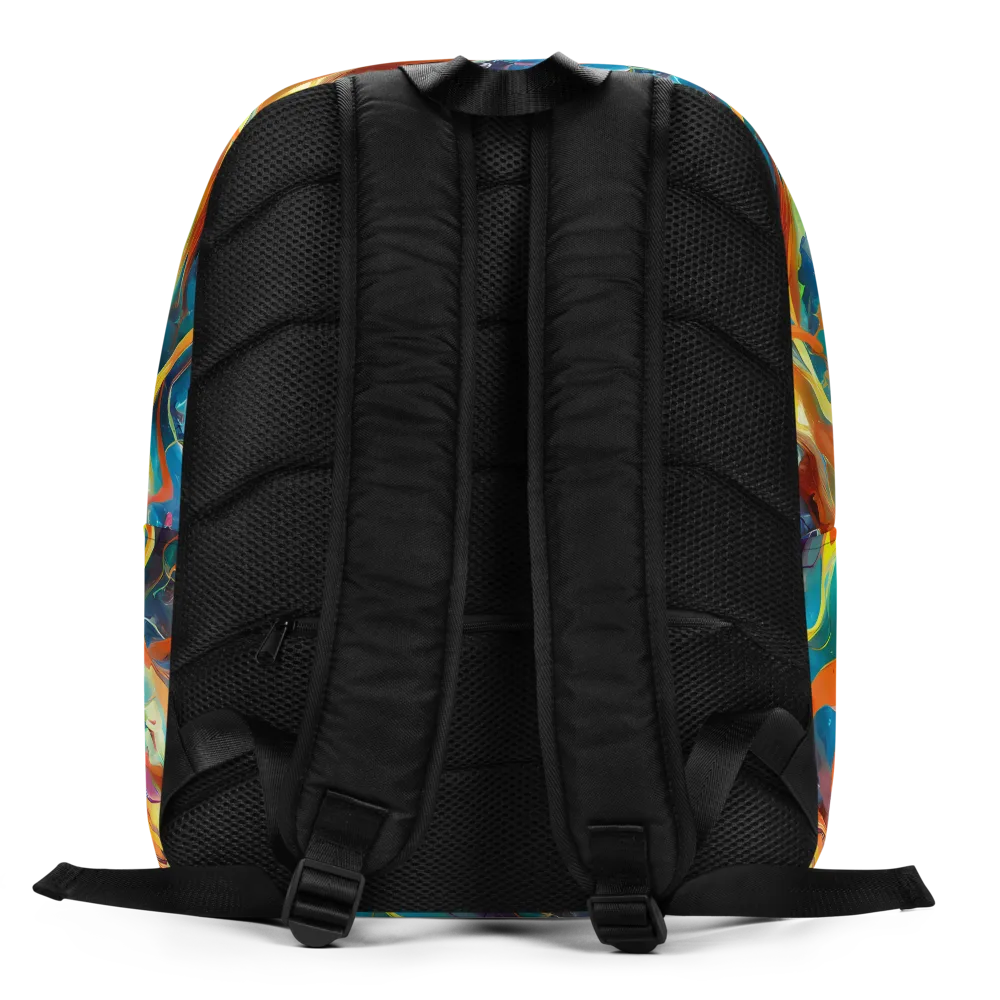 Cecily’s Swirl on Minimalist Backpack — Back