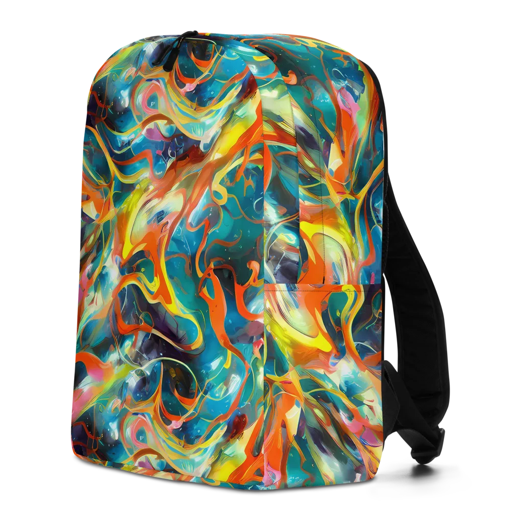 Cecily’s Swirl on Minimalist Backpack — Left