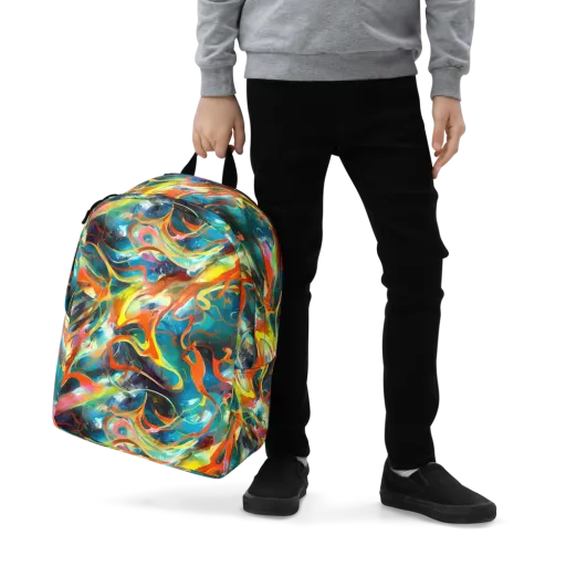 Cecily’s Swirl on a Minimalist Backpack