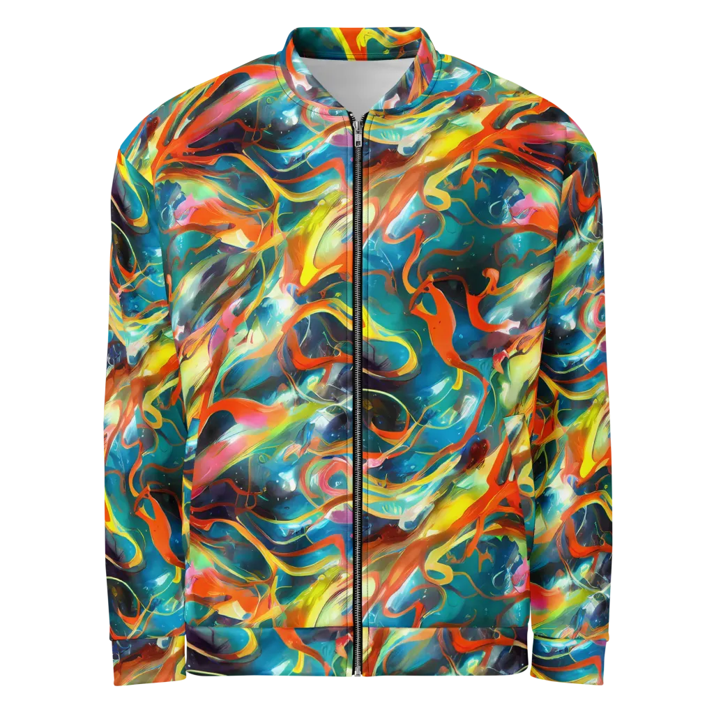 Cecily’s Swirl on Bomber Jacket — Front