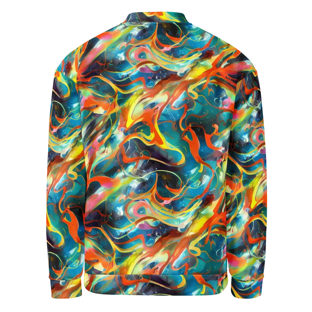 Cecily’s Swirl on Bomber Jacket — Back