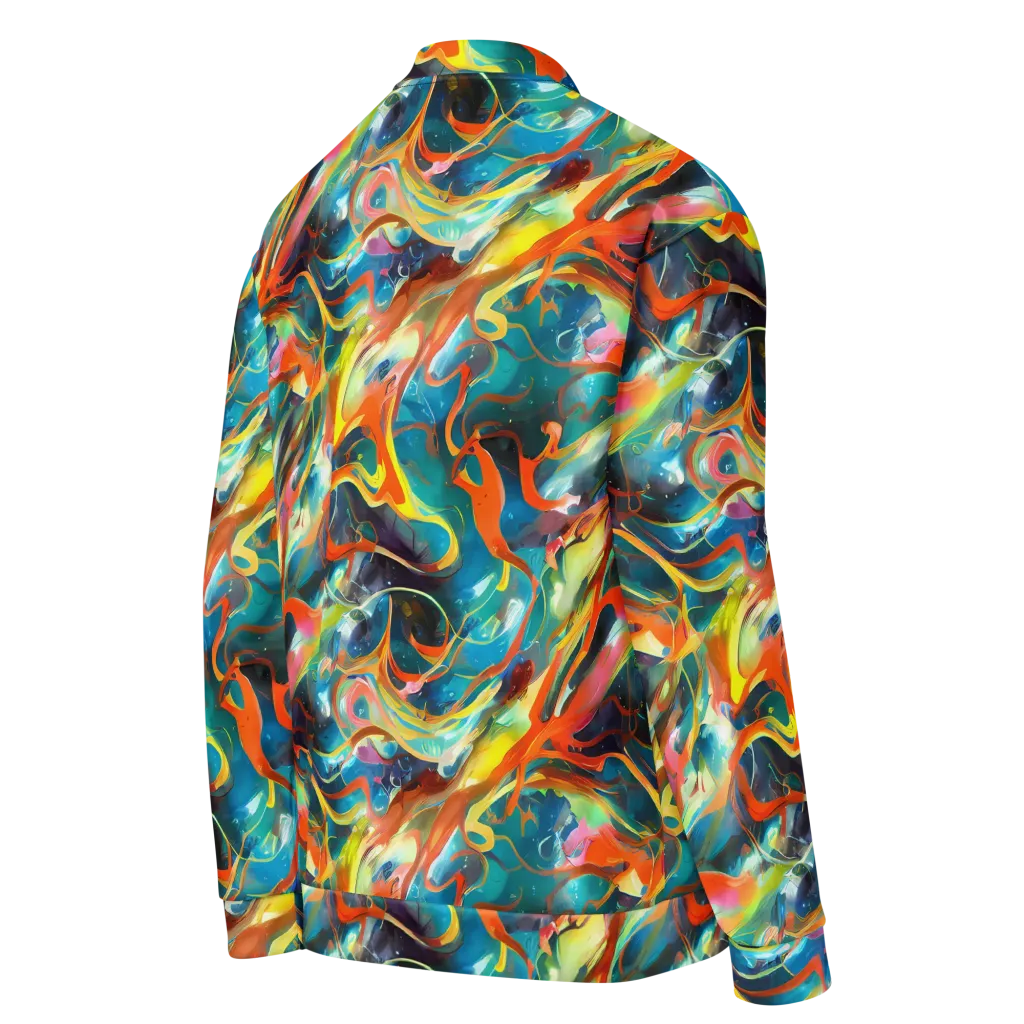 Cecily’s Swirl on Bomber Jacket — Right Back