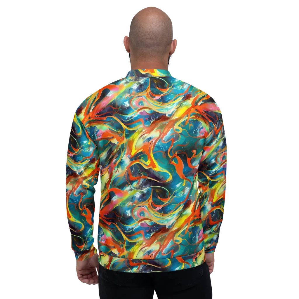 Cecily’s Swirl on Bomber Jacket — Back