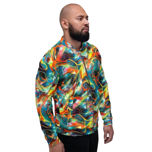 Cecily’s Swirl on a Bomber Jacket