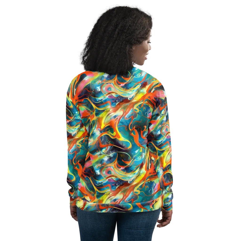 Cecily’s Swirl on Bomber Jacket — Back