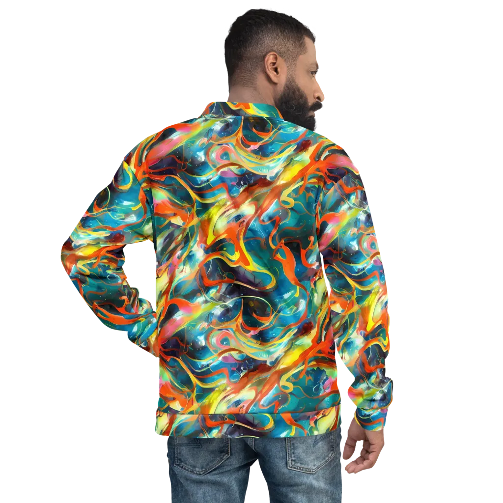 Cecily’s Swirl on Bomber Jacket — Back