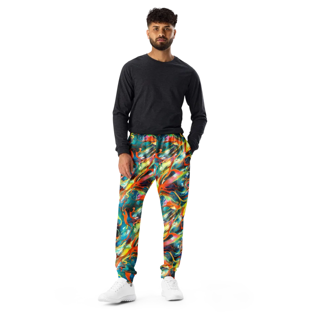 Cecily’s Swirl on Men's Joggers — Front
