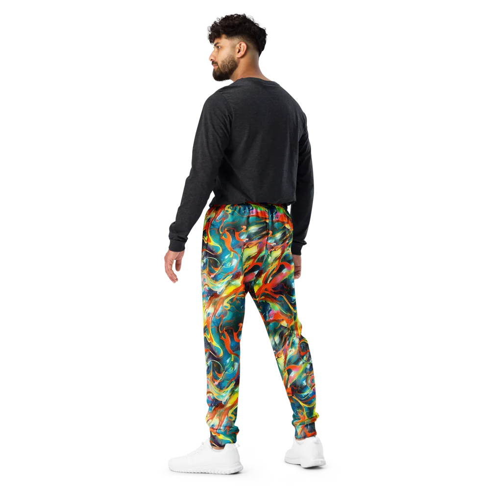 Cecily’s Swirl on Men's Joggers — Back