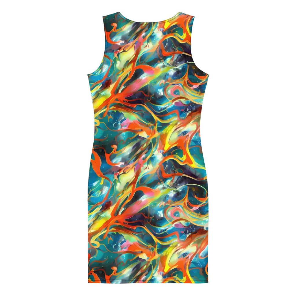 Cecily’s Swirl on Bodycon Dress — Back