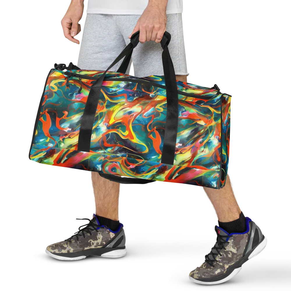Cecily’s Swirl on Duffle Bag — Front