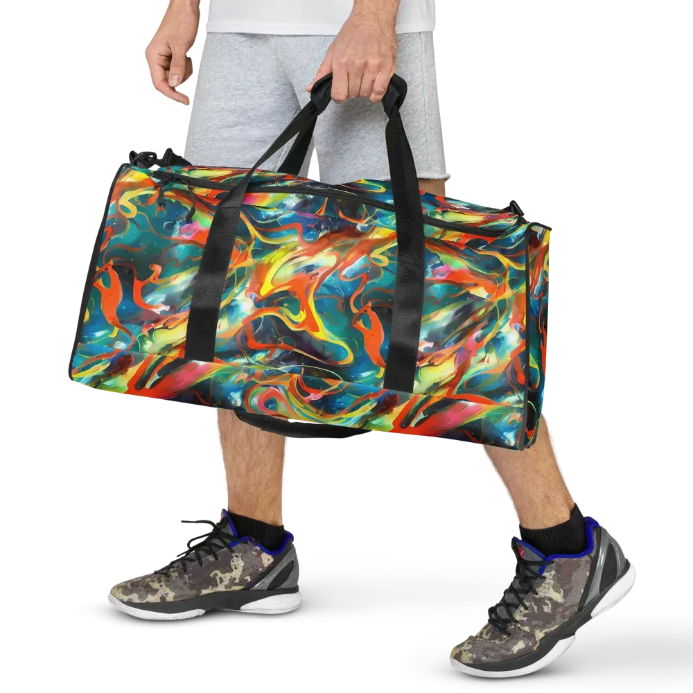 Cecily’s Swirl on Duffle Bag — Front