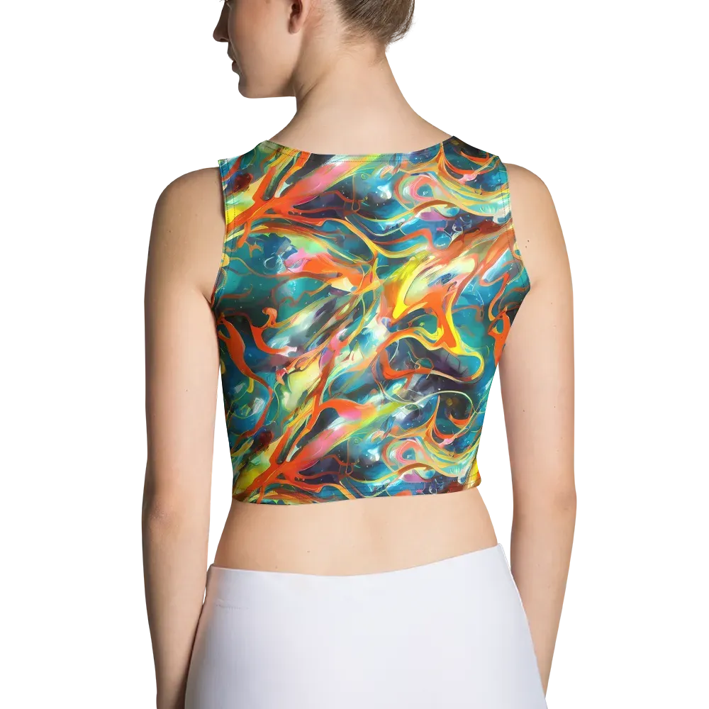 Cecily’s Swirl on Crop Top — Back
