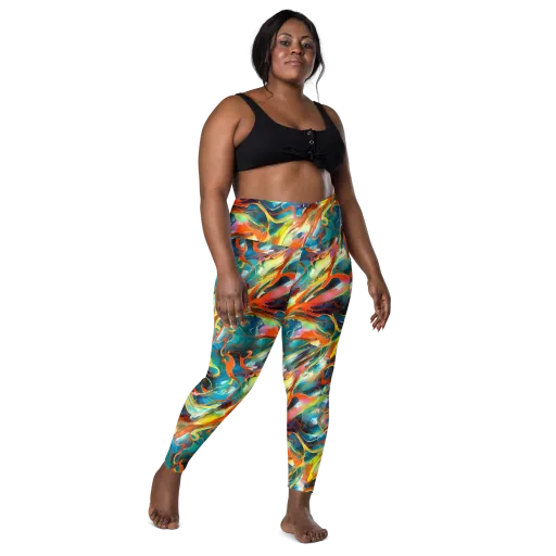 Cecily’s Swirl on a Leggings with Pockets