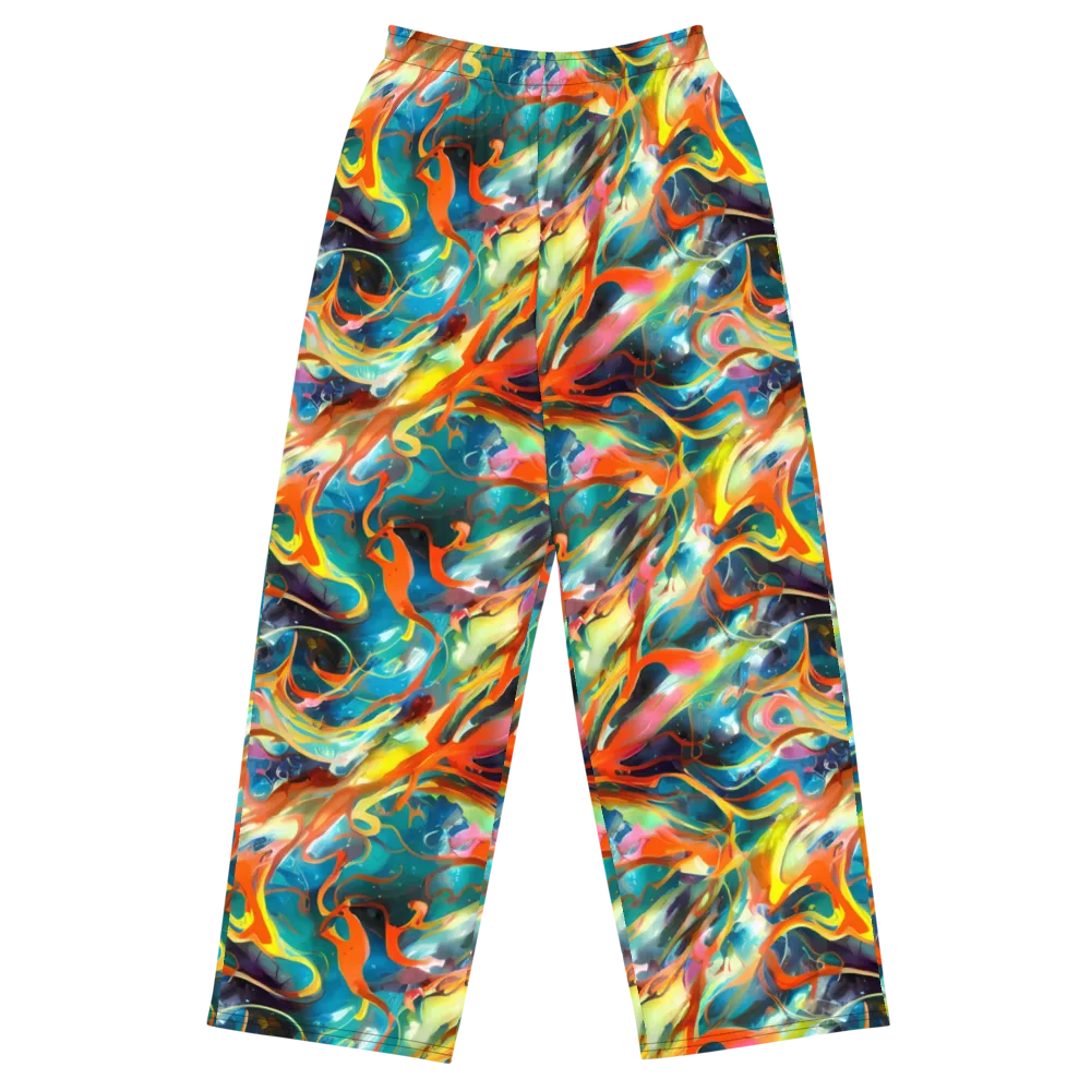Cecily’s Swirl on Wide-Leg Pants — Front
